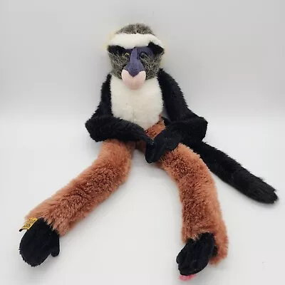 Vintage 1999 Wild Republic Hanging Monkey Plush Stuffed Animal 17  Brown Legs • $18.82