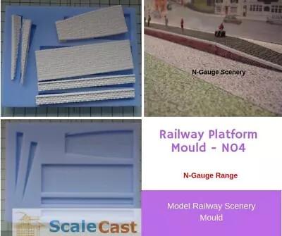 N04 N Gauge Model Railway Platform • £11.95