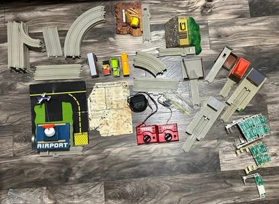 $600 • Buy Huge TYCO US-1 Electric Trucking HO Slot Car Trucks Track Action Accessories Lot