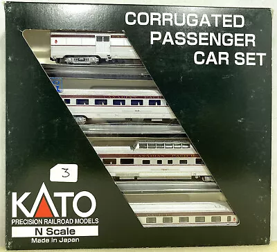 N Scale Kato 4 Corrugated Passenger Cars Canadian Pacific • $75