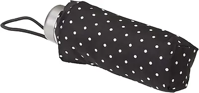 Classics Micro Manual Compact Umbrella Black Swiss Dot One Size • $42.41