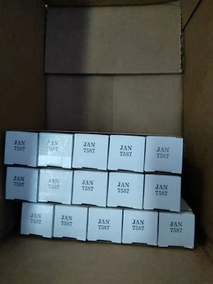 $15.99 • Buy 8955 Lot Of 15 MISC BRANDS JAN 7587 VACUUM TUBES 