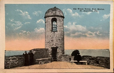 $0.99 • Buy St. Augustine Florida FL Fla Fort Marion Old Watch Tower Postcard