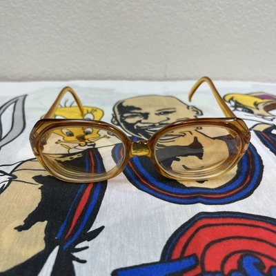 $49.99 • Buy Vintage Christian Dior Glasses Frame 2035 Rare Honey Gold Round Lens