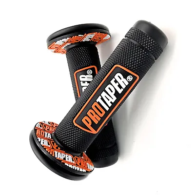 Handlebar Grips For Motorcycle Rubber Hand Grip Motocross Off Road Dirtbike • $11.59