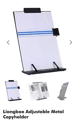 Liangbao Music Stand Versatile Stand ForDocuments Book  IPad 7 Adjust Settings • £8.75