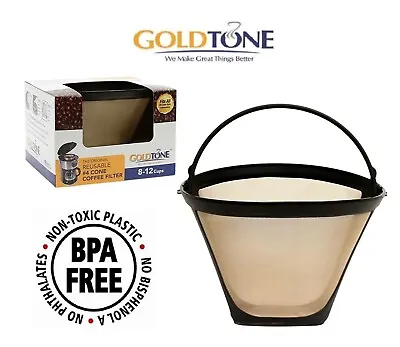 GoldTone Reusable #4 Cone Coffee Filter For ALL Ninja Coffee Makers And Brewers • $9.29