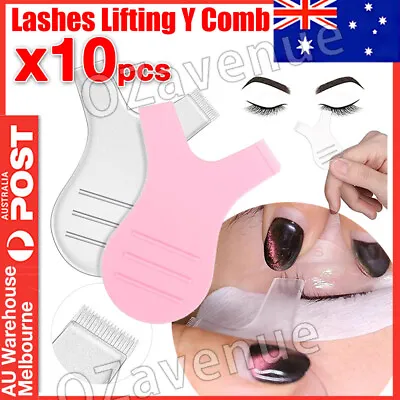 10pcs X Eyelash Lashes Lifting Lift Perm Y Comb Brushes Tool Separating Brush • $3.25