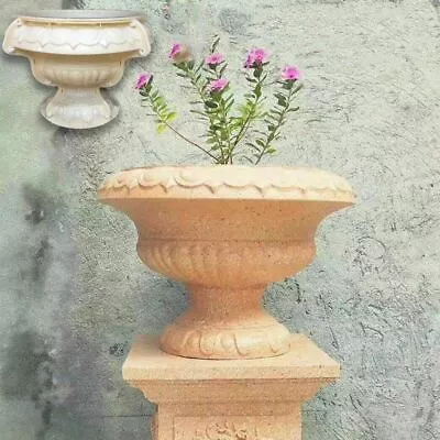 Concrete Urn Planter Mold Large Round Garden Flowerpot Plastic Mould Cement Cast • $199.89