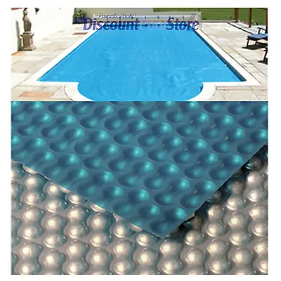 12ft X 24ft Silver / Blue 400 GeoBubble Swimming Pool Solar Cover • £244.99