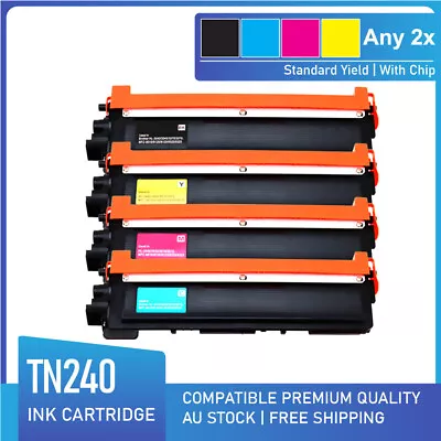 2x Any Toner Cartridge For TN-240 Brother DCP-9010CN HL-3040CN HL-3075CW Printer • $35