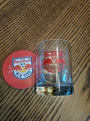 New York Red Bulls Ceramic Coaster And Rocks Glass Set Metrostars • $22.50