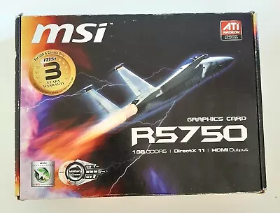 MSI Radeon R5750-MD1G Video Graphics Card 1GB DDR5 HDMI DVI VGA • $150