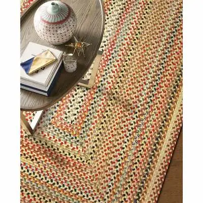 $125 • Buy Capel Rugs Portland Wool Blend Rectangle Braided Area Rug Light Gold 100