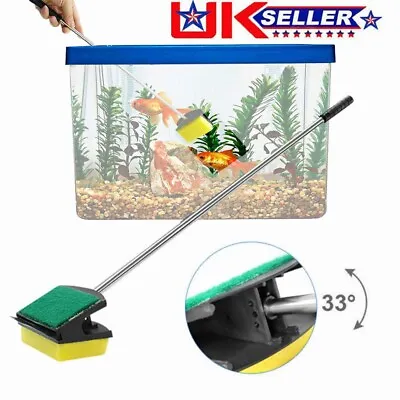£5.69 • Buy 5in1 Fish Tank Aquarium Glass Cleaning Brush Fishnet Magnetic Cleaner Tool Kit