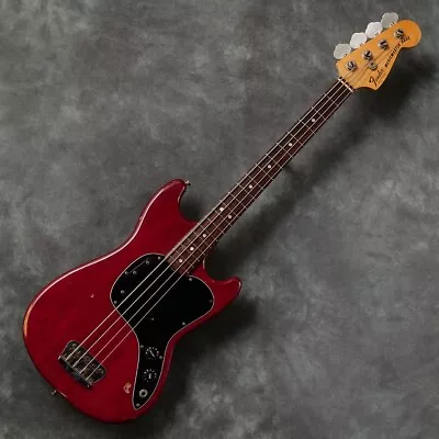 Used 1978 Fender Musicmaster Bass Red Vintage Ash Body Short Scale 3.59kg W/GB • $2071.03