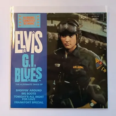 ELVIS PRESLEY - G.I. Blues: The Alternate Takes EP 7  45 EX+ Picture Sleeve RCX1 • $44