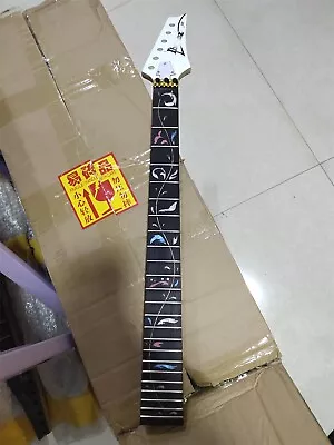 Electric Guitar Neck Replace 24 Fret Maple Parts For Ibanez Style Rosewood Inlay • $151.80