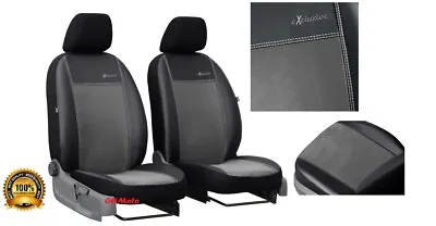 Universal Eco-Leather+Alicante Front 1+1 Seat Covers MERCEDES Class C W202 W203 • $53.92