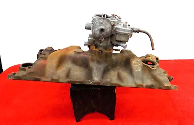 1956 Chevy Belair 2 Barrel 265 Ci Intake Manifold Carburetor 3837107  K*30*55 • $179.99