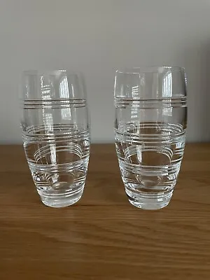 2 Jasper Conran Stuart  Bar  Long Drinks Pair /  Hi Ball Glasses • £95