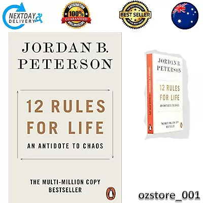 12 Rules For Life By Jordan B Peterson Bestseller (Paperback) • $20.95