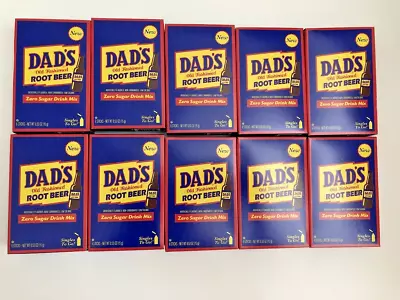 10 Boxes Dad's Root Beer Sugar Free Drink Mix Singles To Go Sticks (60 Packets) • $22.95