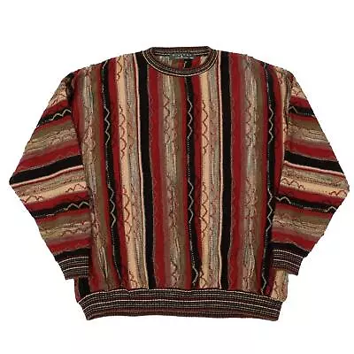 Vintage 1990s Protege Collection Textured Multicolor Coogi Style Sweater XXL • $39.99