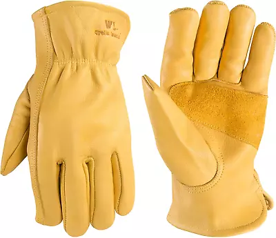 6 Pairs  Men'S Hydrahyde Leather Work Gloves Size M L XL XXL 3X-L • $16.84