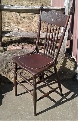 Antique Pressed Back Youth Chair 1890s Era • $87.50