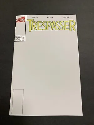 Trespasser #1 Blank Sketch Variant (2017 Alterna) NM+ Or Better • $3.95