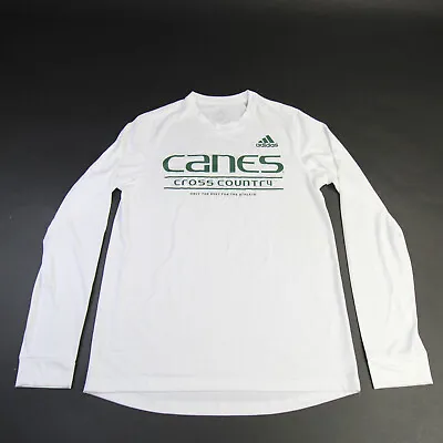 Miami Hurricanes Adidas Creator Long Sleeve Shirt Men's White Used • $8.05