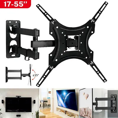 TV Wall Mount For 17/22/28/30/40/46/48/50/55 Inch Flat Plasma Screens VESA • £8.99