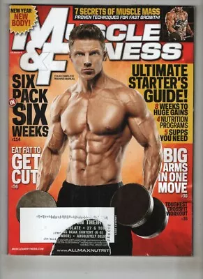 Muscle & Fitness Mag Dustin Snipes Starter's Guide January 2013 101421nonr • $14.65