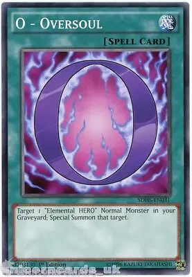 SDHS-EN031 O - Oversoul 1st Edition Mint YuGiOh Card • £0.99