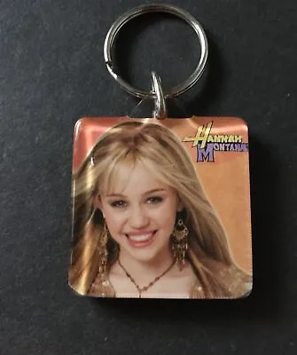 Vintage Keychain HANNAH MONTANA Key Ring Fob Miley Cyrus 2 Sided Graphic Disney • $11.97