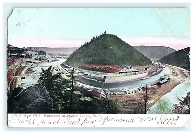 1906 Panorama Of Mauch Chunk Pennsylvania Postcard - Damaged • $5