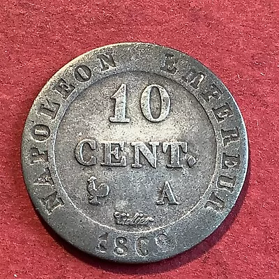 France 10 Cent. Dix Centimes 1809 A Napoleon Emperor  AX210 • £7.50