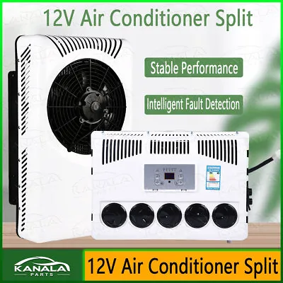 12V Air Conditioner Split A/C Kit Fits Caravan Semi Trucks Cab Bus RV 12000 BTU • $575.99