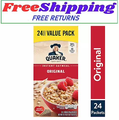 Quaker Instant Oatmeal Value Pack Original 0.98 Oz 24 Packets • $10.90