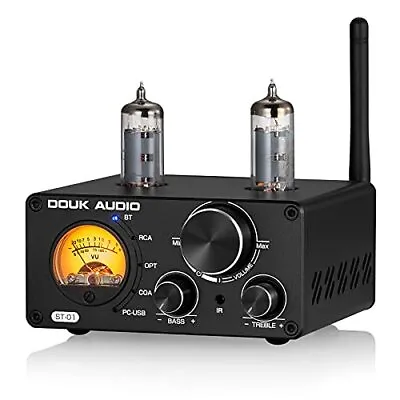 Douk Audio ST-01 2 Channel 200W HiFi Bluetooth 5.0 Valve Tube Amplifier USB DAC • £140.13