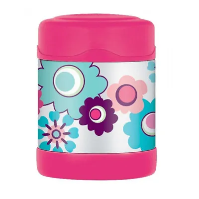 Thermos Food Jar 290ml Flowers Kids Lunch Box Hot Cold AUTHENTIC Fast Shipping • $21