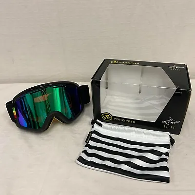 VonZipper Beefy Snow Sport Goggles Gloss Black W/ Chrome Lens *DISPLAY* • $48