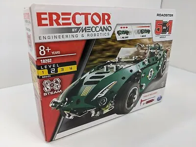 Spin Master Erector By Meccano Roadster 5 In 1 18202 STEAM Pullback Ages 8+ NEW • $33.70