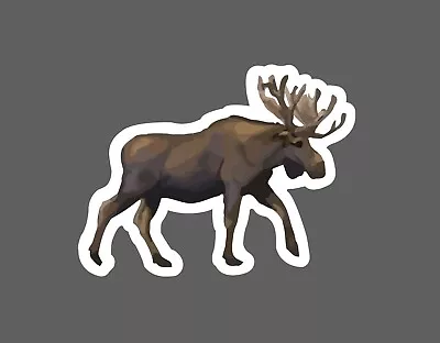 Moose Sticker Illustration Waterproof - Buy Any 4 For $1.75 Each Storewide! • $2.95