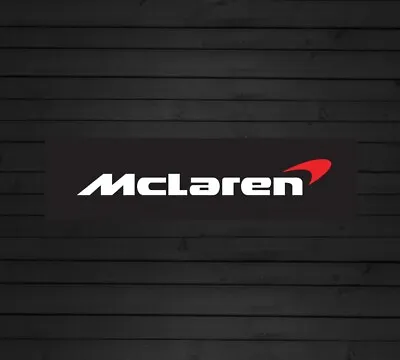 Mclaren Car Logo Banner Sign Waterproof Man Cave Workshop Trackside • £13.49