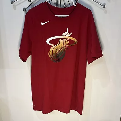 Miami Heat The Nike Tee XL Short Sleeve Red T-shirt Basketball NBA • $18.88
