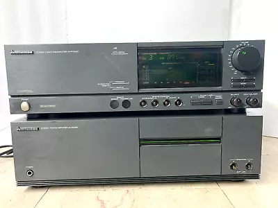 Mitsubishi M-PF5350 Preamplifier Mitsubishi M-A5360 Stereo Amplifier.*GREAT!* • $285