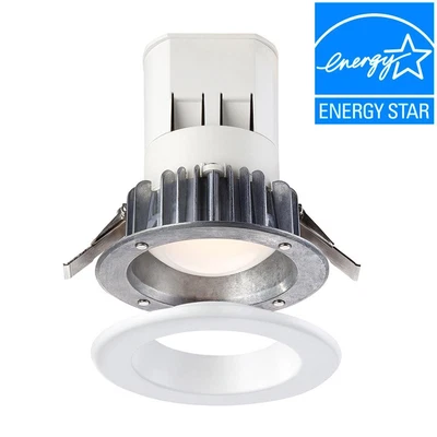 £19.76 • Buy EnviroLite Integrated LED Recessed Kit With Magnetic Trim 4 In. White 