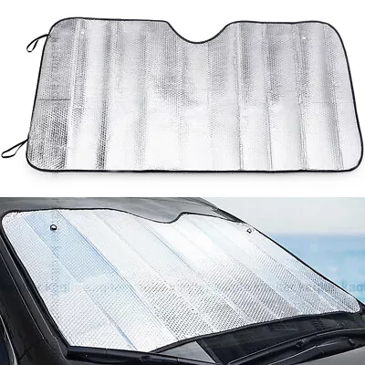 Car Windshield Sun Shade  - Blocks UV Reflector Sun Visor Protector Sunshade • $5